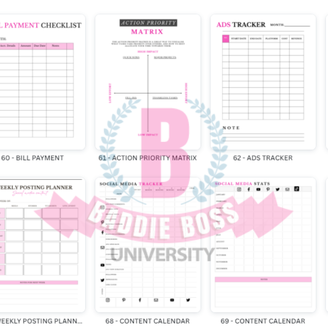 BILLION DOLLAR BADDIE BUSINESS PLANNER!